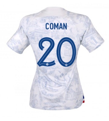 Ranska Kingsley Coman #20 Vieraspaita Naisten EM-Kisat 2020 Lyhyet Hihat